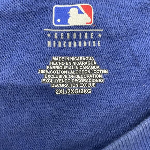 Los Angeles Dodgers Shirt Mens 2XL Blue MLB Baseball T-Shirt Tee Short Sleeve - Picture 5 of 6